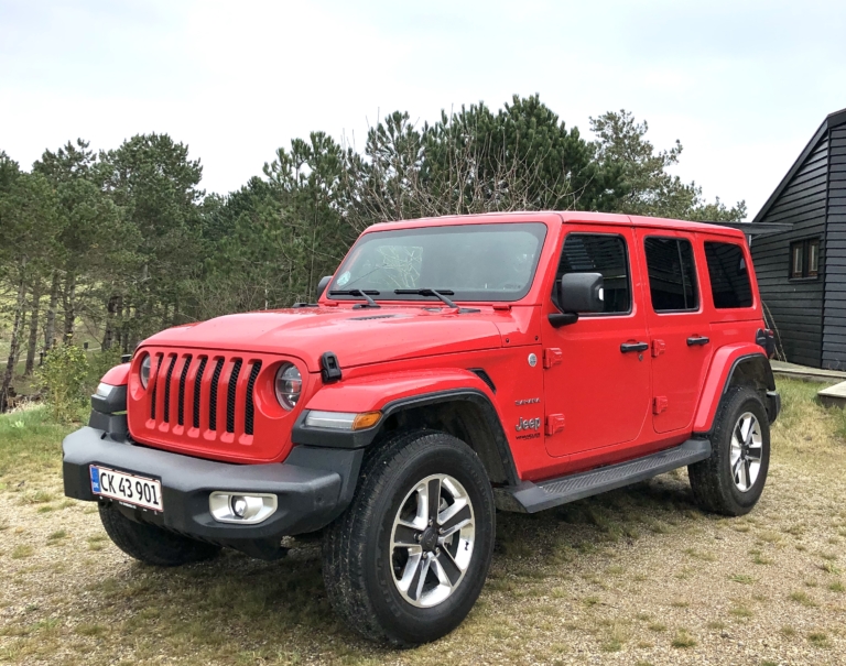 Jeep Wrangler set forfra